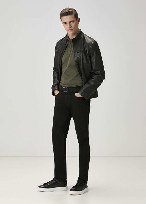 Beymen Club Black Leather Jacket - 3