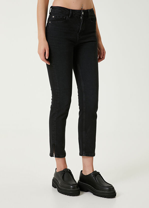 Slim Straight Fit Siyah Jean Pantolon Beymen Club Slim Straight Fit Siyah Jean Pantolon - 2