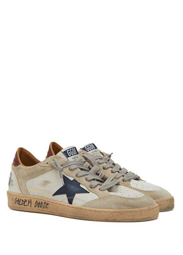 Ball Star Lacivert Beyaz Erkek Deri Sneaker - Görsel 4