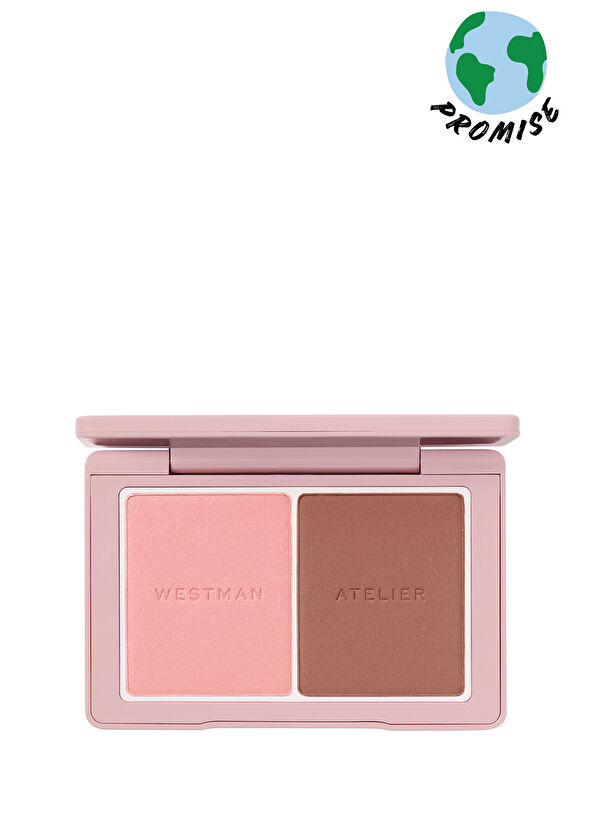 Westman Atelier Baby Cheeks Powder Blush Duo - Coquette Mimi - 1