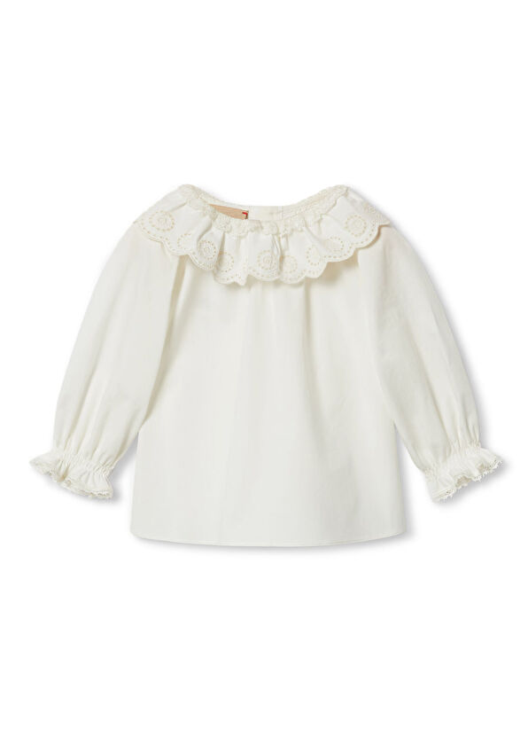 Gucci Beyaz Kız Bebek Bluz - 1