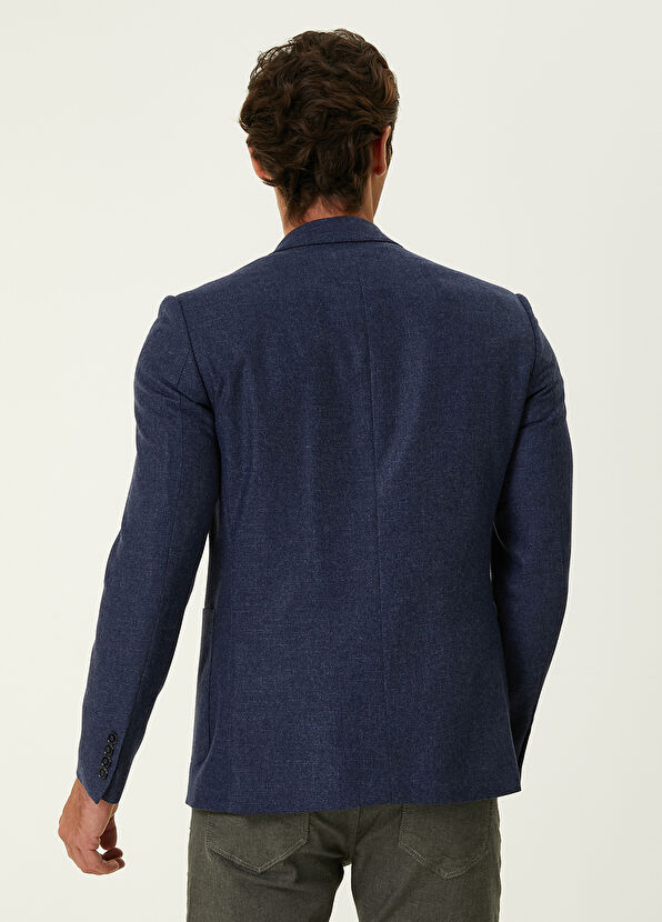 Beymen Club Indigo Muline Yün Ceket - 4