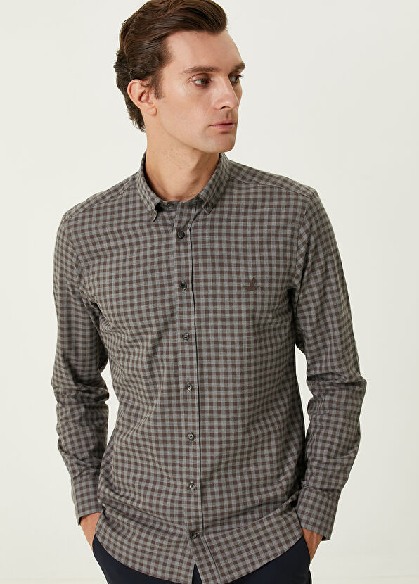 Beymen Club Slim Fit Kahverengi Gömlek - 2