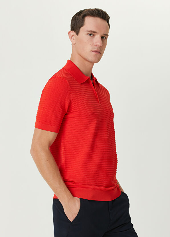 Beymen Club Nar Çiçeği Polo Yaka Kısa Kollu Triko - 2