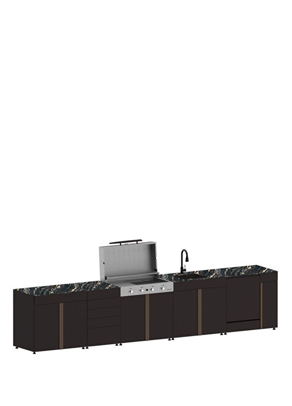 Korflame Pure 5006 5 Modül Bahçe Mutfak Seti  - 1