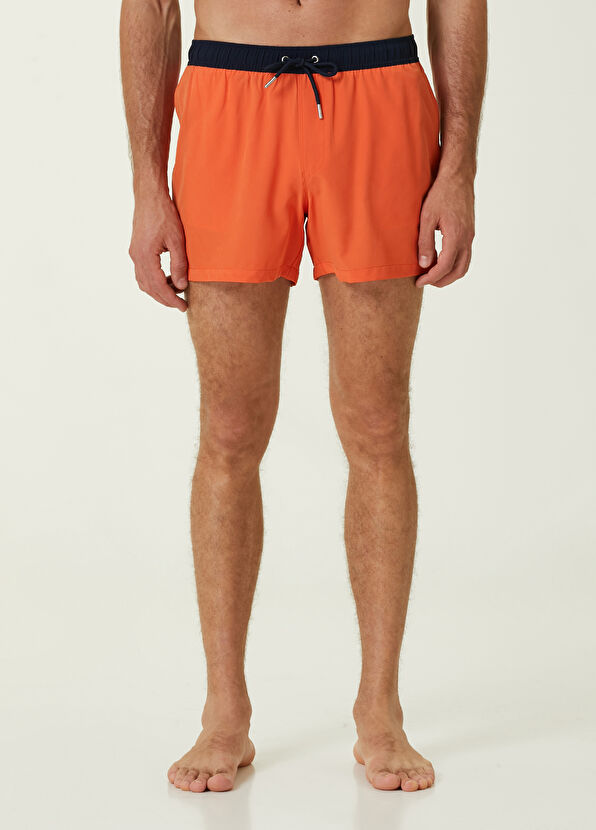 Beymen Club Turuncu Kontrast Bel Detaylı Mayo - 2