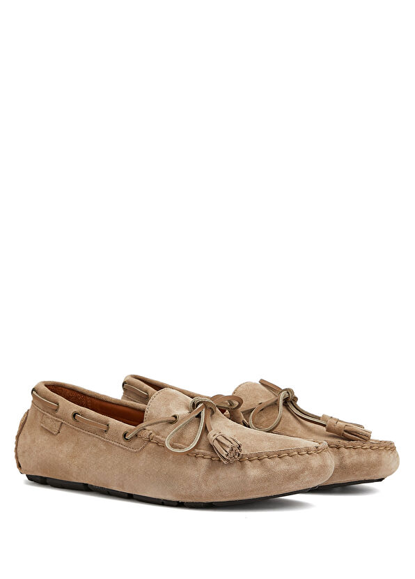 Bej Erkek Deri Driver - Görsel 3