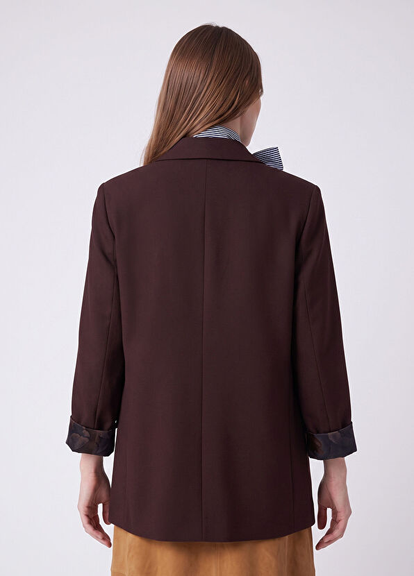 Beymen Club Mürdüm Kruvaze Blazer - 4