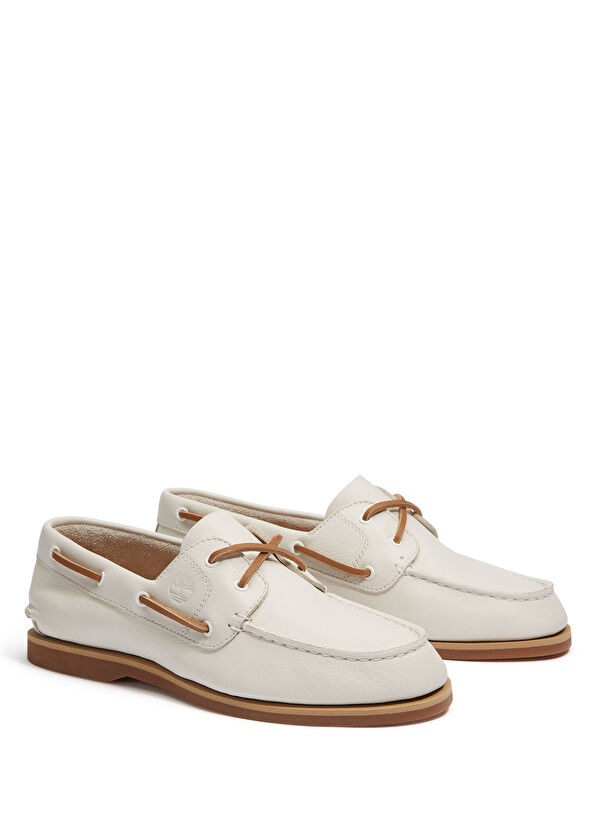 Timberland Classic Off White Women's Leather Loafer - 3