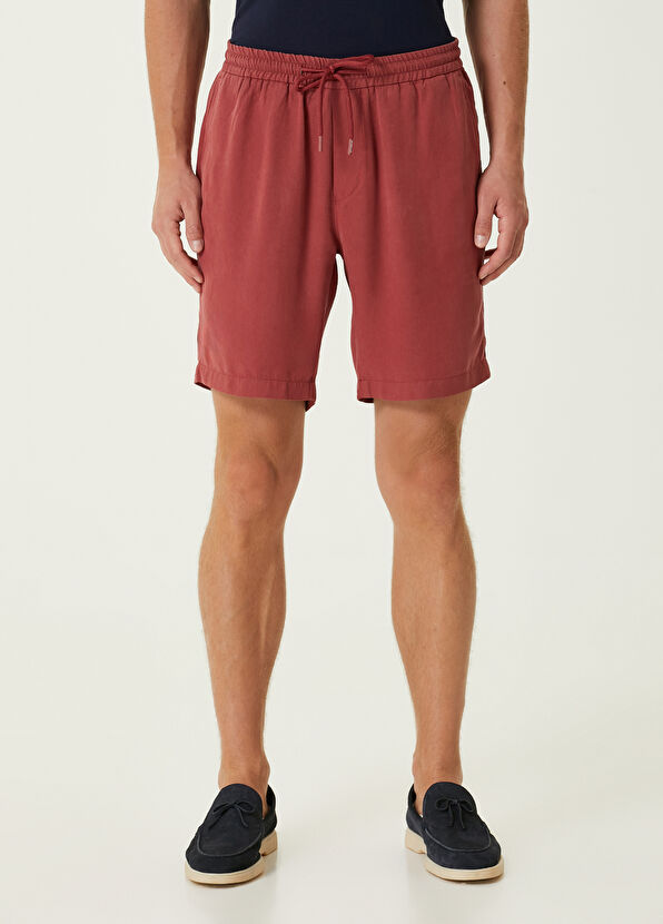 Beymen Club Vişne Beli Kordonlu Lyocell Şort - 2