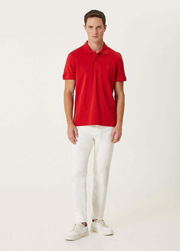 Beymen Club Red Polo Neck T-Shirt - 3