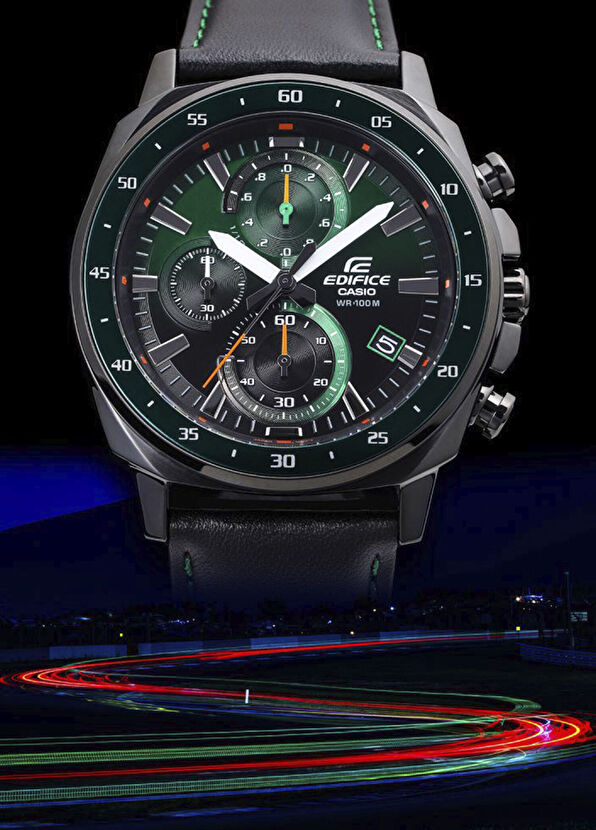 Casio Edifice EFV-600CL-3AVUDF Siyah Deri Erkek Kol Saati - 2