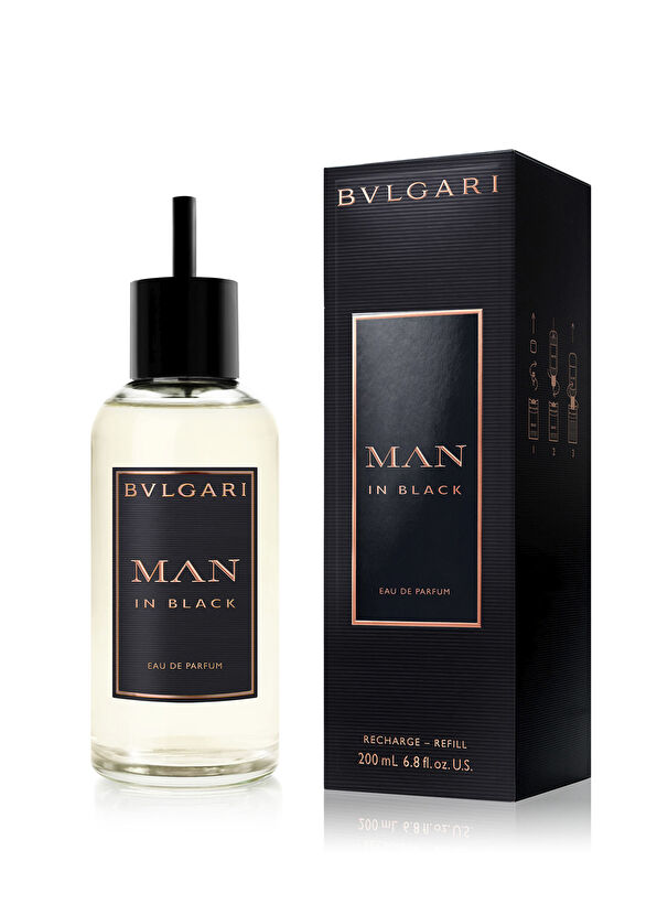 Bvlgari Man In Black EDP 200 ml Refill Men's Perfume - 2