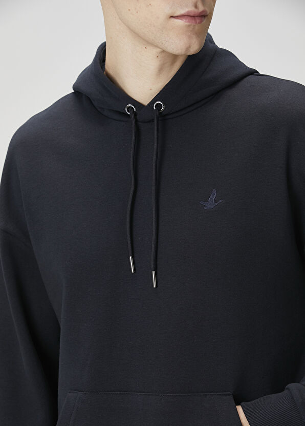 Beymen Club Navy Blue Hooded Sweatshirt - 4