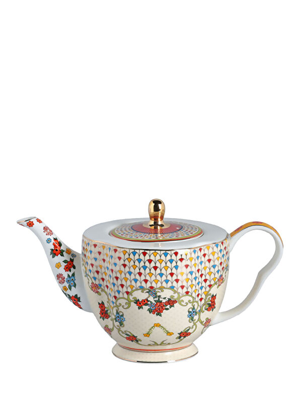 Lucky Art Fiora Bone Porcelain Teapot 1000 ml - 1