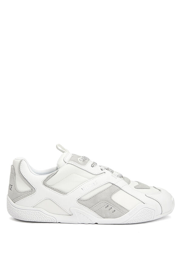 Versace Galaxia White Mens Leather Sneakers - 1