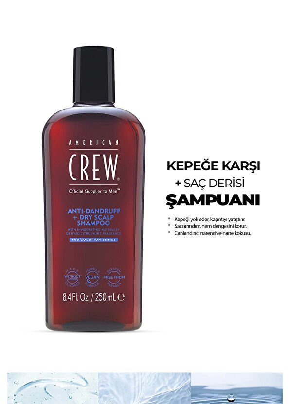 American Crew Anti Dandruff + Dry Scalp Kepek Önleyici Şampuan 250 ml - 2