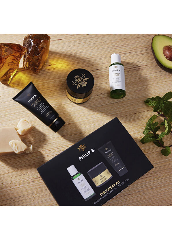 Philip B. Russian Amber Imperial Collection Discovery Hacim ve Parlaklık Veren Şampuan ve Saç Kremi 2'li Set - 3
