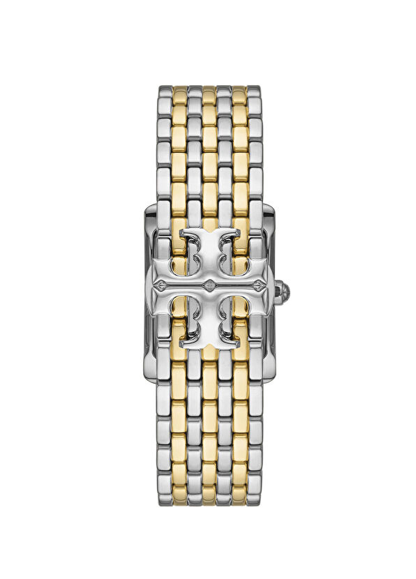 TBW1070 Altın Rengi Metalik Gri Kadın Kol Saati - Görsel 4