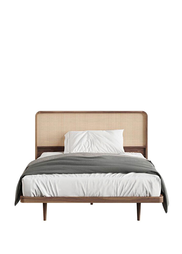 Hamm Design Pera Ceviz Hazeran Başlıklı Yatak Seti - 1
