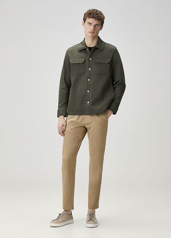 Beymen Club Dark Beige Waist Corded Trousers - 1