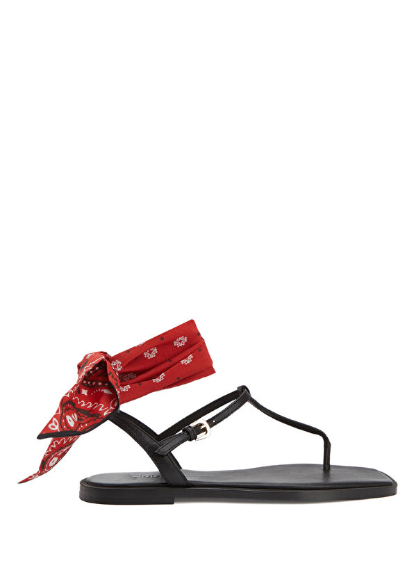 Beymen Club Black Women's Leather Sandals - 1