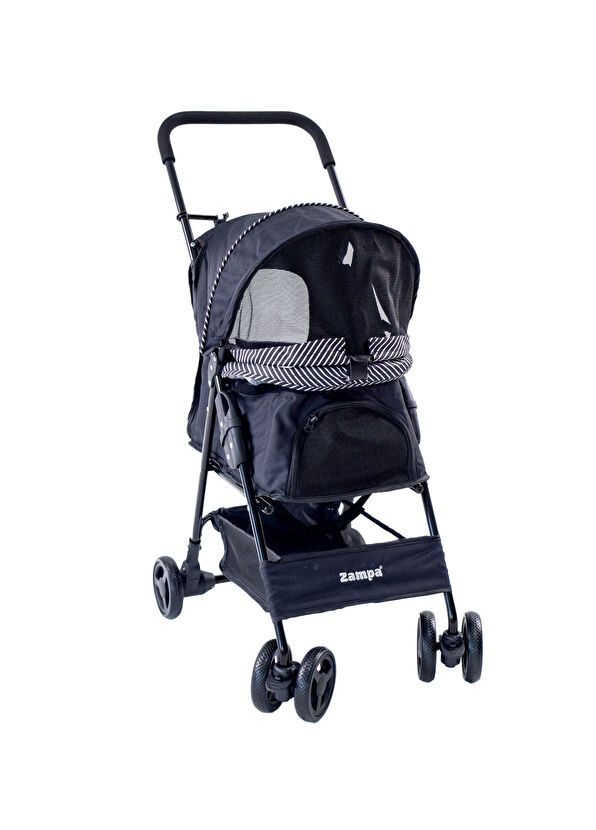 Zampa Showtime Siyah Kedi ve Köpek Taşıma Arabası  - 1