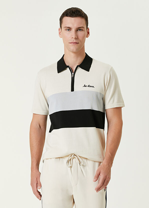 Les Deux - Raul Polo Yaka Kısa Kollu Triko - Çok Renkli