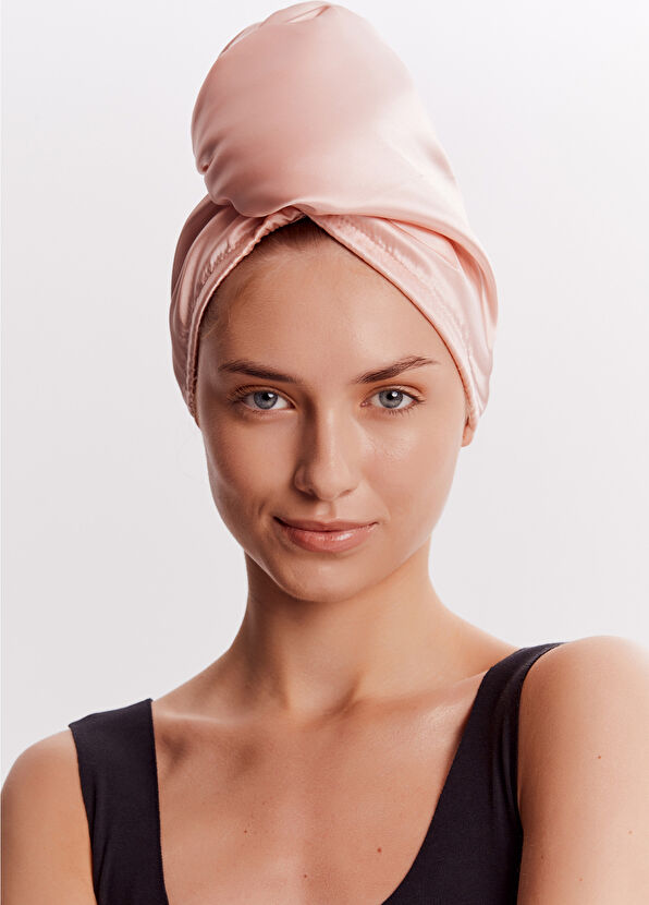 Glov Double-Sided Satin Hair Towel Wrap Pink - 2