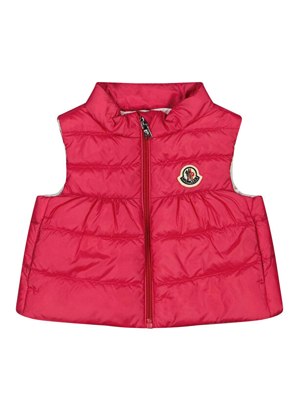 Moncler Pembe Kız Çocuk Yelek - 1