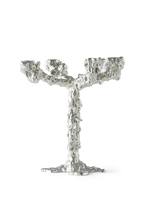 Pols Potten Drip Silver Candlestick - 4