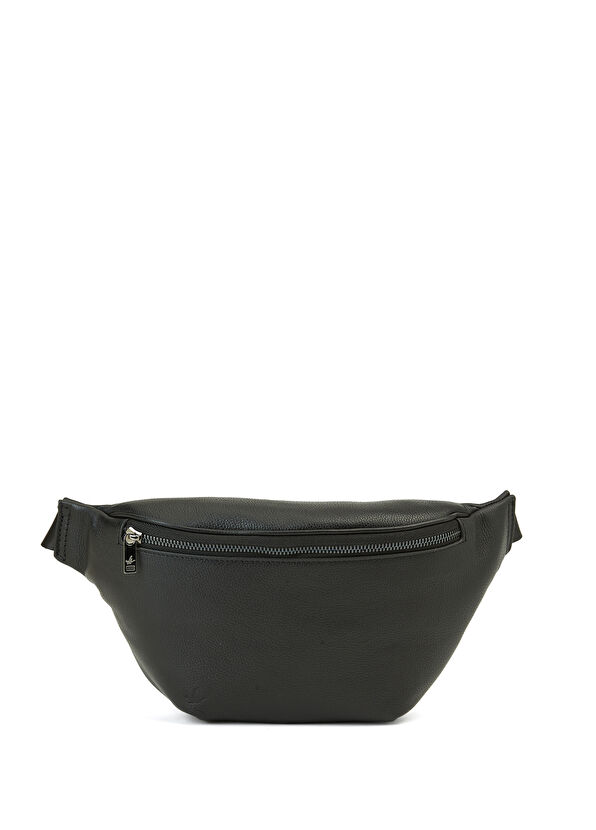 Beymen Club Black Men's Leather Waist Bag - 1