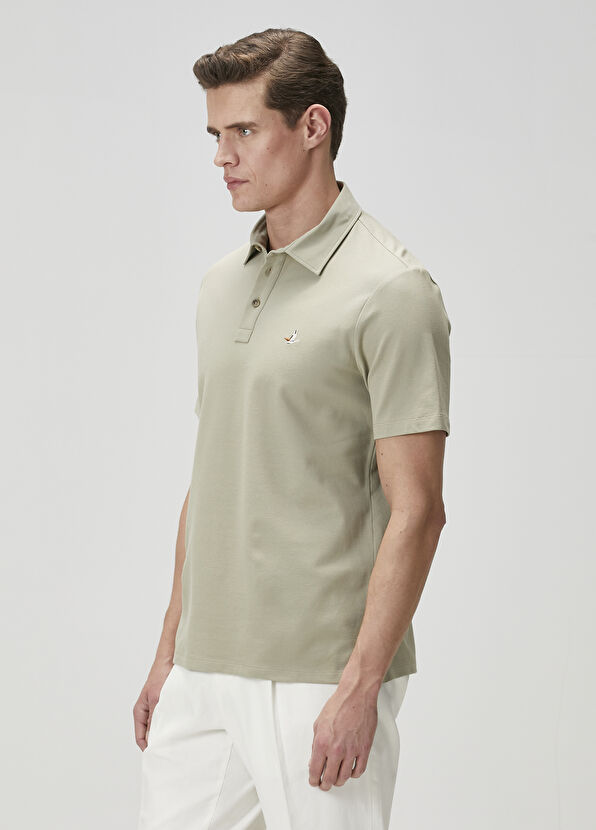Beymen Club Comfort Fit Yeşil Polo Yaka T-shirt - 4