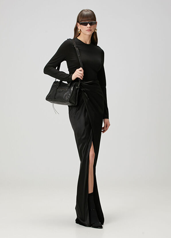 Siyah Kadın Deri Çanta - Görsel 3