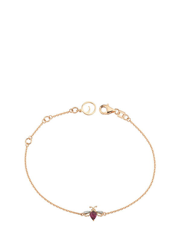 Bee Goddess Queen Bee Xsmall Radolit Pırlanta Altın Bileklik - 1
