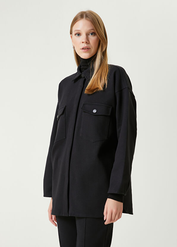 Beymen Club Black Shirt Form Sweatshirt - 4