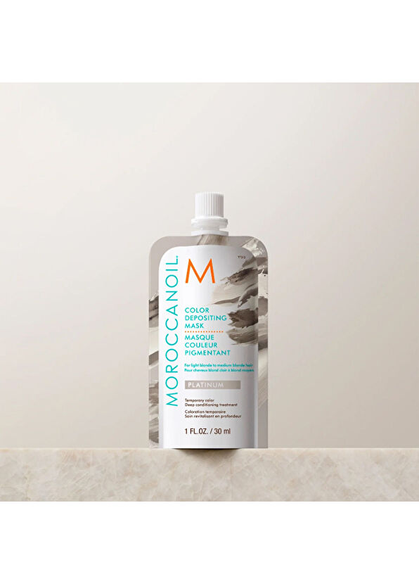 Moroccanoil Color Depositing Mask Platinum İrize Renk Tazeleyici Mini Saç Bakım Maskesi 30 ml - 2