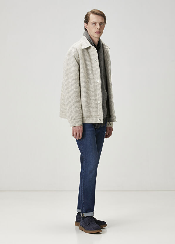 Beymen Club Slim Fit Siyah Flanel Görünümlü Örme Gömlek - 3