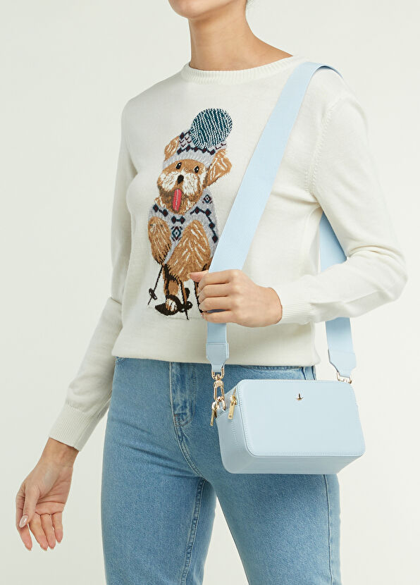 Beymen Club Açık Mavi Logolu Kadın Çapraz Çanta - 2