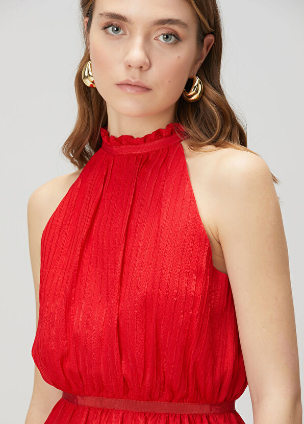 Beymen Collection Kırmızı İpek Bluz - 2