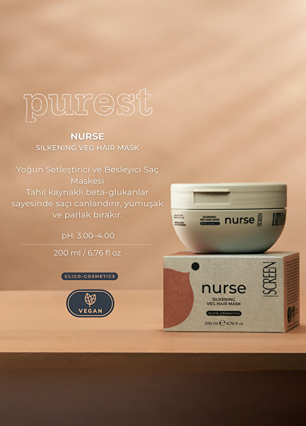 Screen Hair Care Nurse Silkening Smoothing Vegan Hair Mask 200 ml - 2