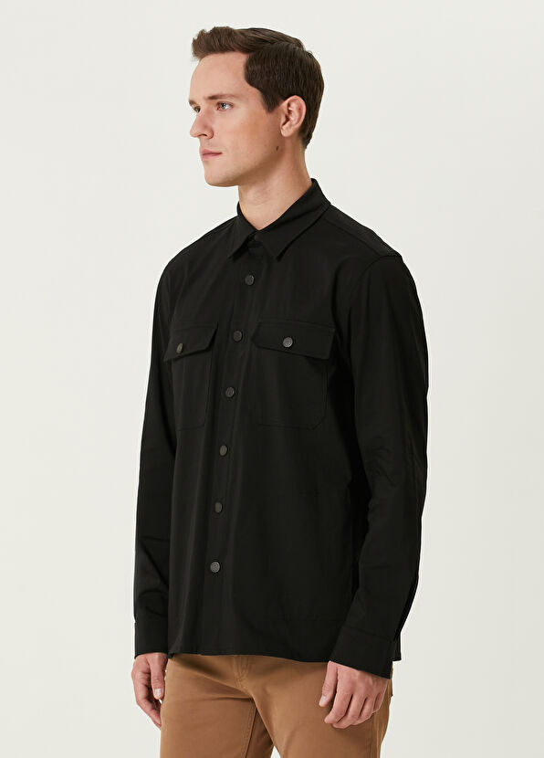 Beymen Club Black Pocket Detailed Outer Shirt - 4