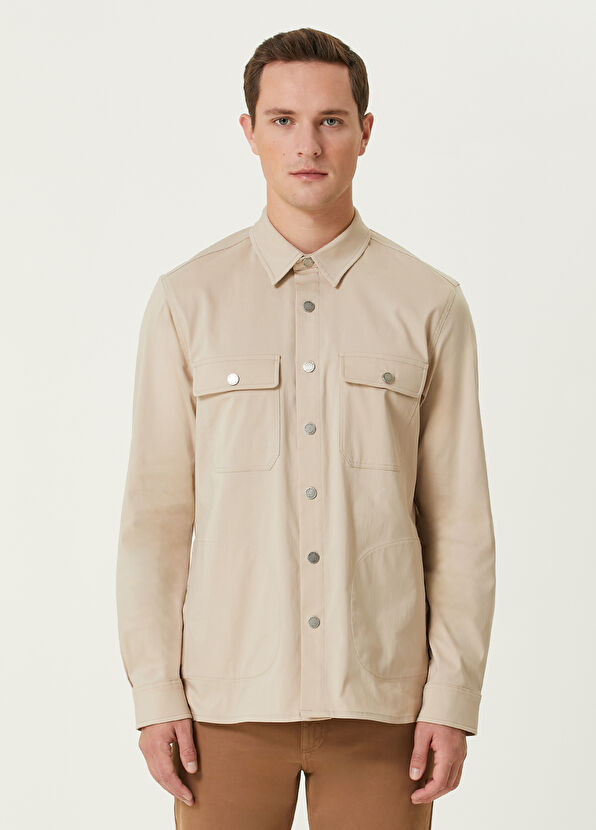 Beymen Club Beige Pocket Detailed Outer Shirt - 1