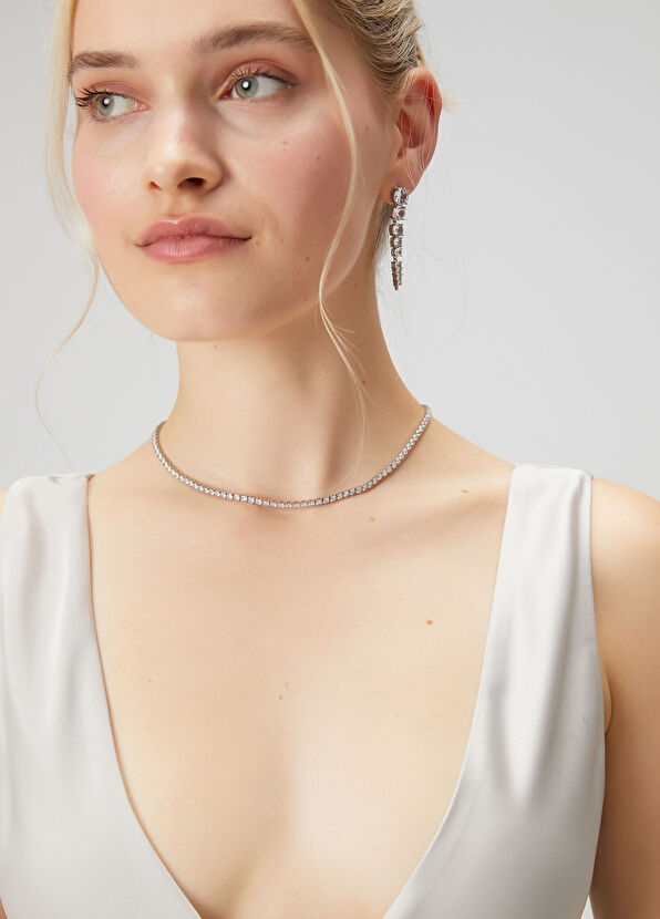 Beymen Club Silver Women's Waterway Necklace - 2