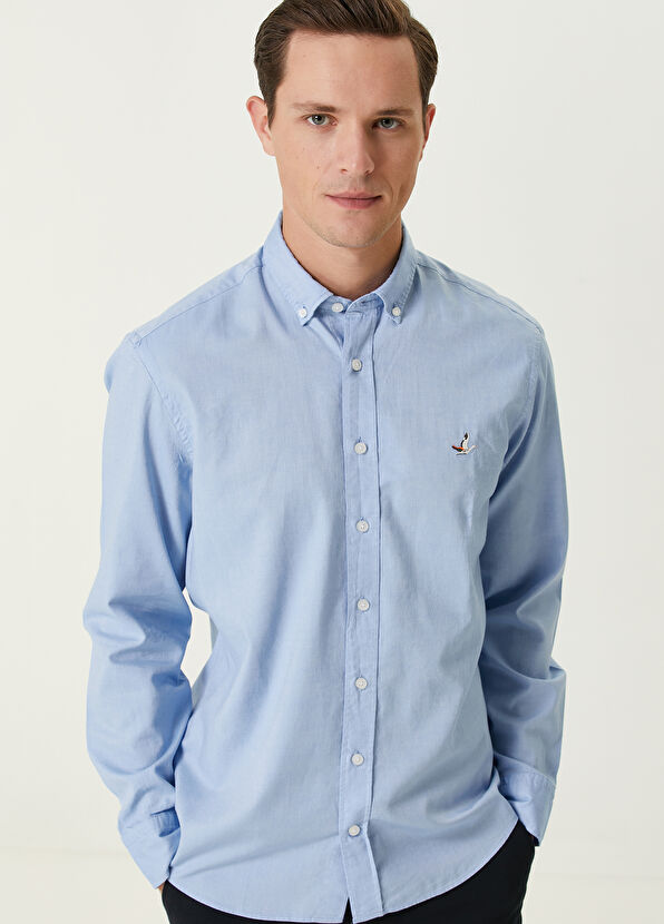 Beymen Club Comfort Fit Mavi Gömlek - 2