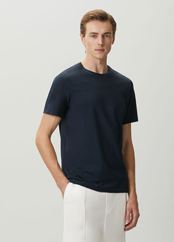 Beymen Club Navy Blue Basic T-Shirt - 2