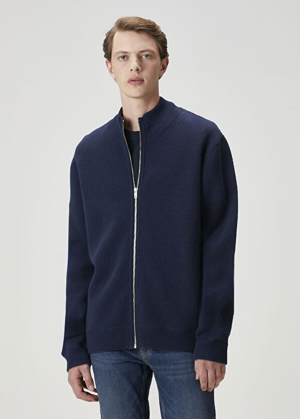 Beymen Club Lacivert Gri Çift Taraflı Triko Hırka - 2