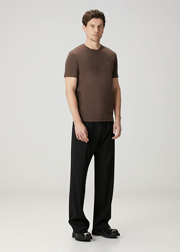 AllSaints Brace Brown Basic T-Shirt - 2