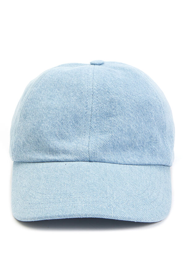 Beymen Club Mavi Kaz Nakışlı Denim Dokulu Erkek Şapka - 2