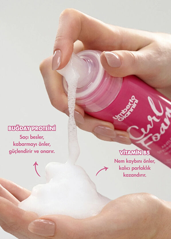 Umberto Giannini Anti-Frizz Curl Styling Hair Mousse 200 ml - 2